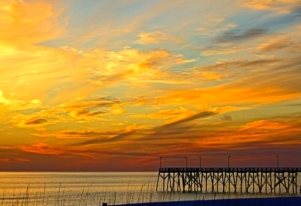 Sunset at the Pier by Jann Alexander © 2013